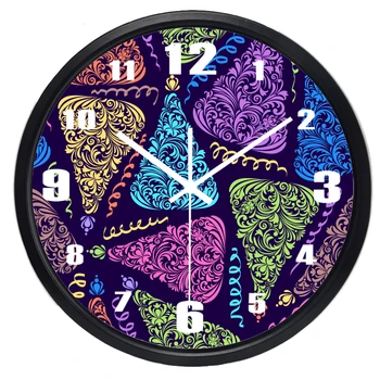 Дизайнерски Стенни часовници в шоколад, опаковки, Нови Не Тикающие Кухненски Домашни Стенен часовник, Творчески метални художествени часовници ecorate