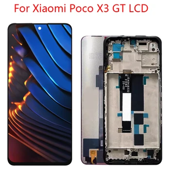 6,6 инч(и) За Xiaomi POCO X3 GT 21061110AG LCD Дисплей, Сензорен Екран на Таблета, За POCO X3GT LCD Дисплей с Рамка