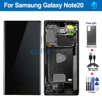Супер Amoled LCD дисплей за Samsung Galaxy Note 20 N980 N980F SN980F/DS Дисплей Сензорен Екран на Таблета на резервни Части За Samsung Note20