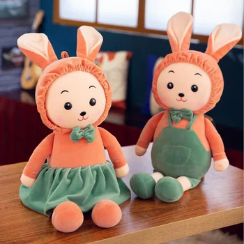 Нов Творчески Сладък Заек Кукла, Детски Детски Меки Плюшени Играчки За Рожден Ден, Подарък За Свети Валентин 0